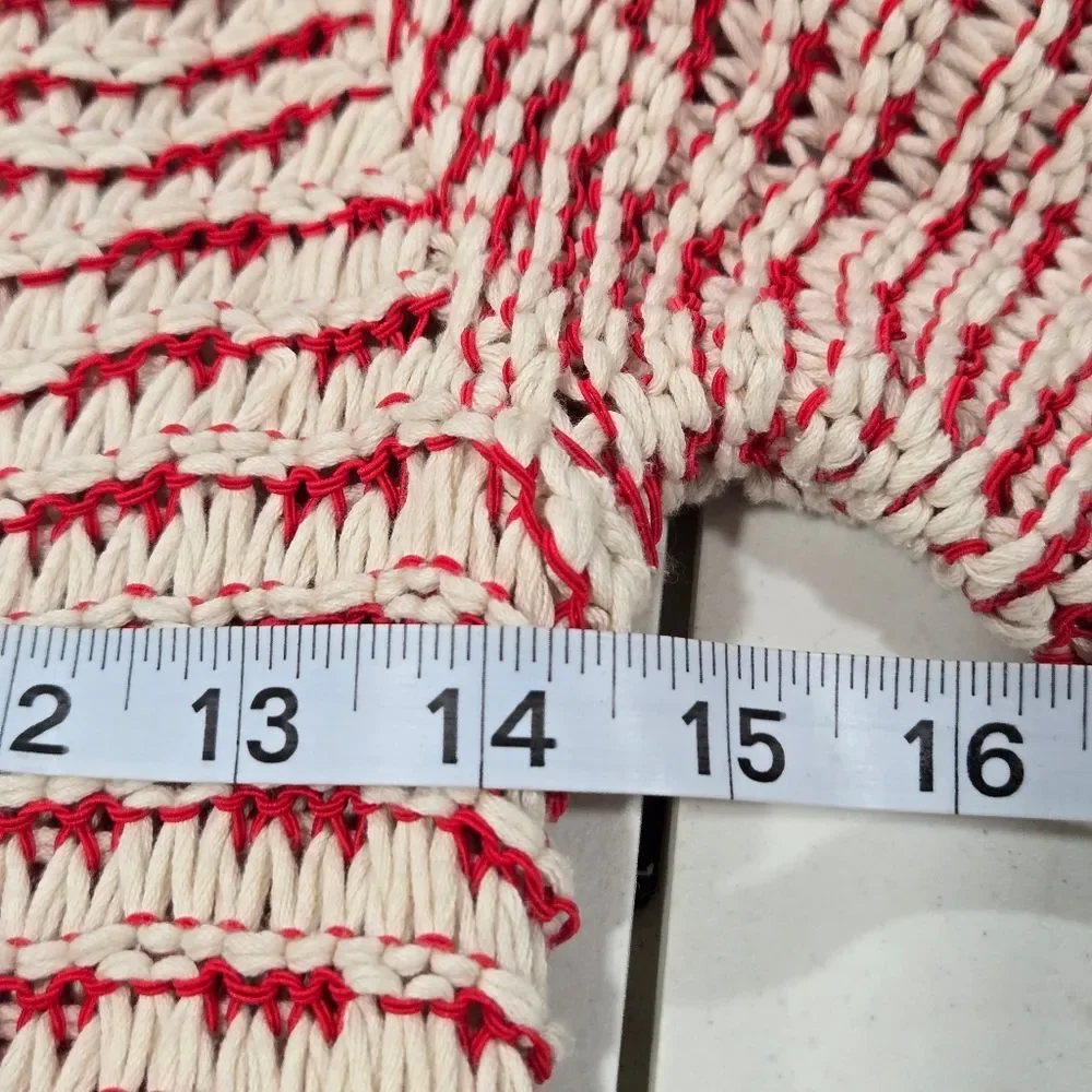 Anthropologie Fiets Voor Hidden Glow Open Knit Sweater